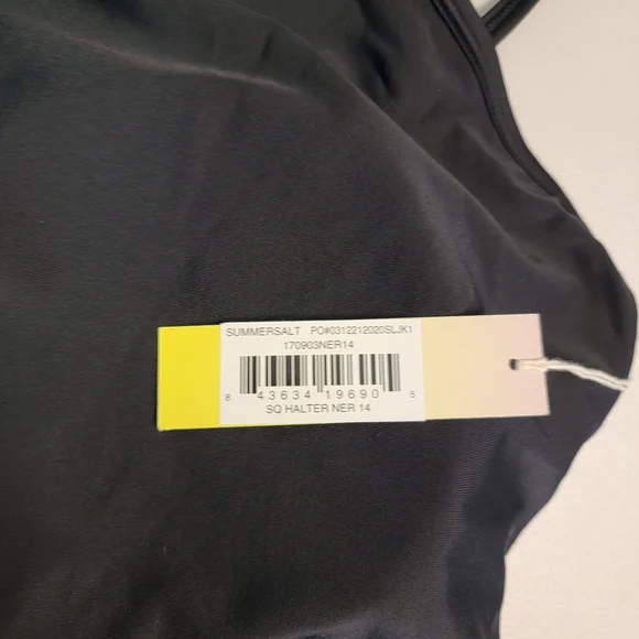 Summersalt Size 14 Black The High Neck One Piece Swim Suit Women’s - Picture 3 of 6